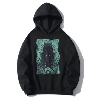 

Mens Women 2019 Hip Hop Men Hoodie Sweatshirt Warm Fleece Evil Eyes Ghost Fashion Patchwork Hoodie Pullover Casual Hoodie