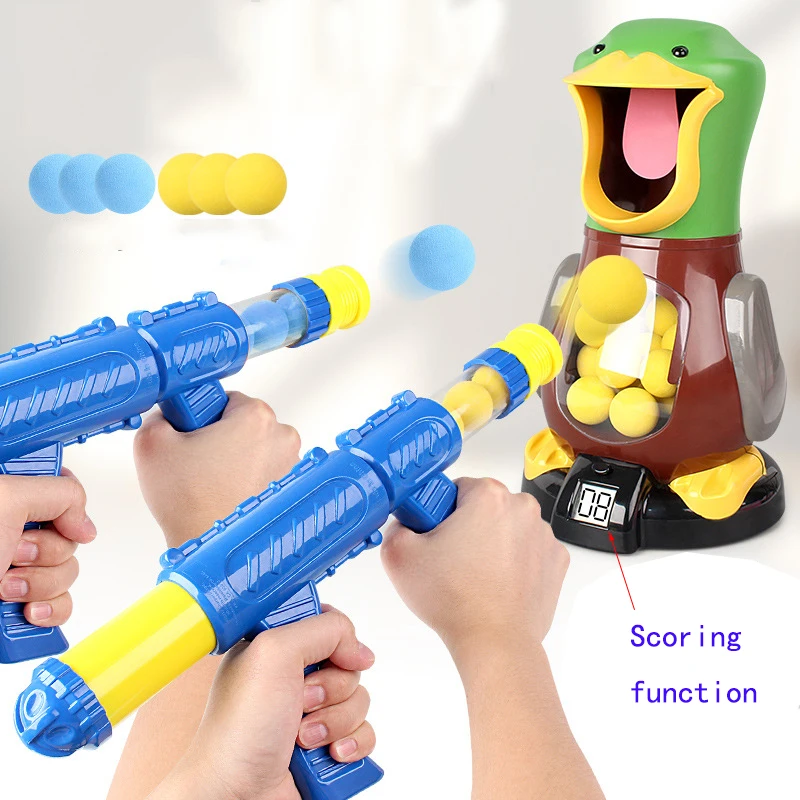 Big Sale Toy Bullet-Gun Shooting-Duck Kids Soft Electronic-Game-Target Hit Hungry Safety Air-Powered y5KqdqrlE