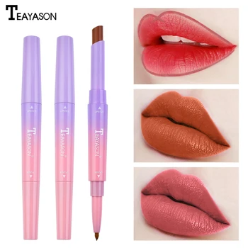 

Fahsion Long-lasting Lip Liner Matte Lipsticks Double Head Lip Pencil Waterproof Moisturizing Makeup Contour Cosmetics TSLM1