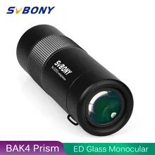 Svbony ED szkło monokularowy teleskop 8x32 Bak4 pryzmaty FMC powłoka obiektywu wodoodporna lornetka hd obserwacja ptaków polowanie F9329B na biwakowanie, piesze wycieczki, turystyka, zajęcia na świeżym powietrzu