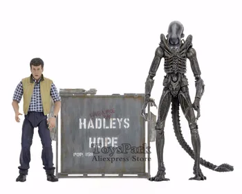 

Original NECA 2017 Aliens 7" Hadley's Hope Carter J Burke & Xenomorph Warrior Action Figure DELUXE 2Pack Alien Series Toys Doll