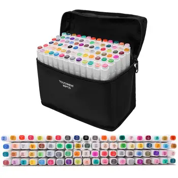 

Touchfive Markers Sets for drawing painting set sketch marker pen set 4/24/30/48/60/80/168 Colors For School Art Supplies