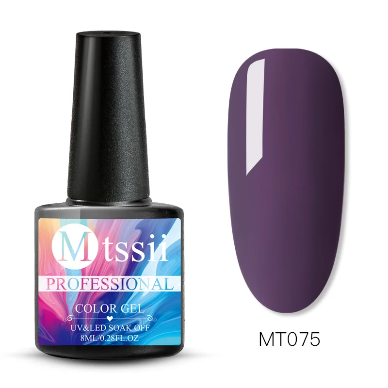 Цветной Гель-лак Mtssii для ногтей, Набор ногтей, впитывающее верхнее Базовое покрытие, УФ-Гель-лак, Полупостоянный маникюрный лак для ногтей - Цвет: VS01492