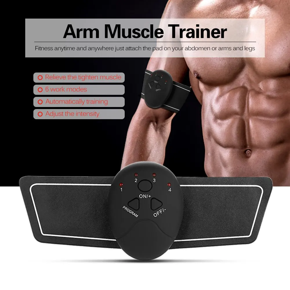 Fitness Buikspier Trainer Abdominal Muscle Trainer Electronic Muscle Exerciser Machine Fitness Toner Exercise Workout Equipment