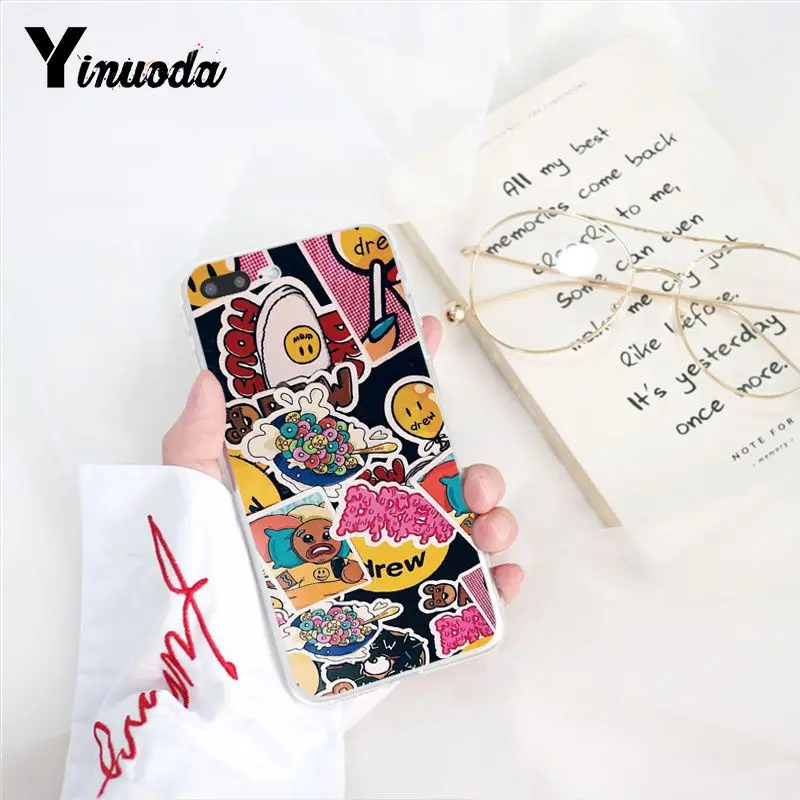 Yinuoda Drew House Джастин Бибер Мягкий Силиконовый ТПУ чехол для телефона iPhone 8 7 6 6S X XS MAX 5 5S SE XR 10 11 Pro Max - Цвет: A10