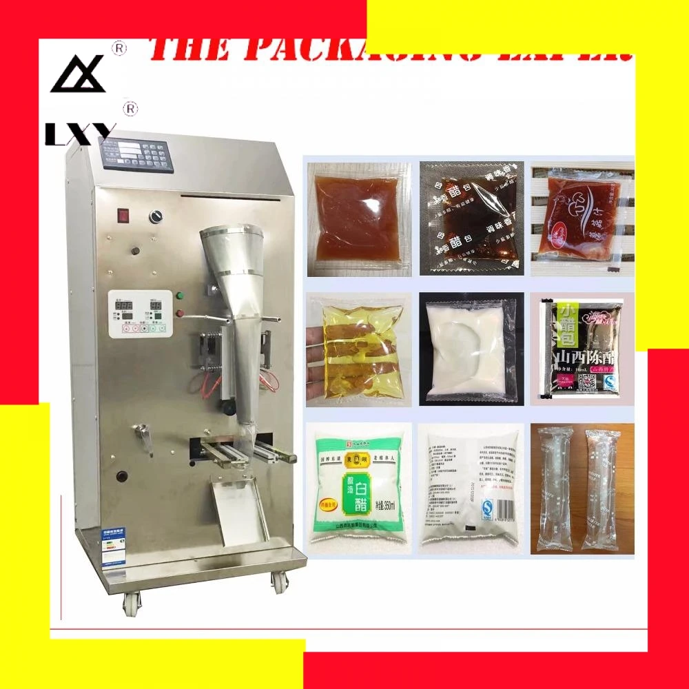 

Fully Automatic Soy Sauce Vinegar Packing Machine Water Liquid Seasoning Packet Oil Soup Auto Filling And Sealing Free Shipping