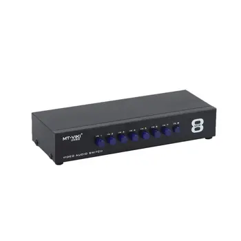 

AV Switch Box Composite Selector 8 Port RCA Audio Video 8 In 1 Out To TV Swithcer Adapter for DVD HDTV Converter