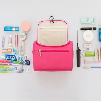 

Women Cosmetic bag Makeup bag Case Make Up Organizer Toiletry Storage Neceser Rushed Floral Nylon Zipper New Travel Wash pouch