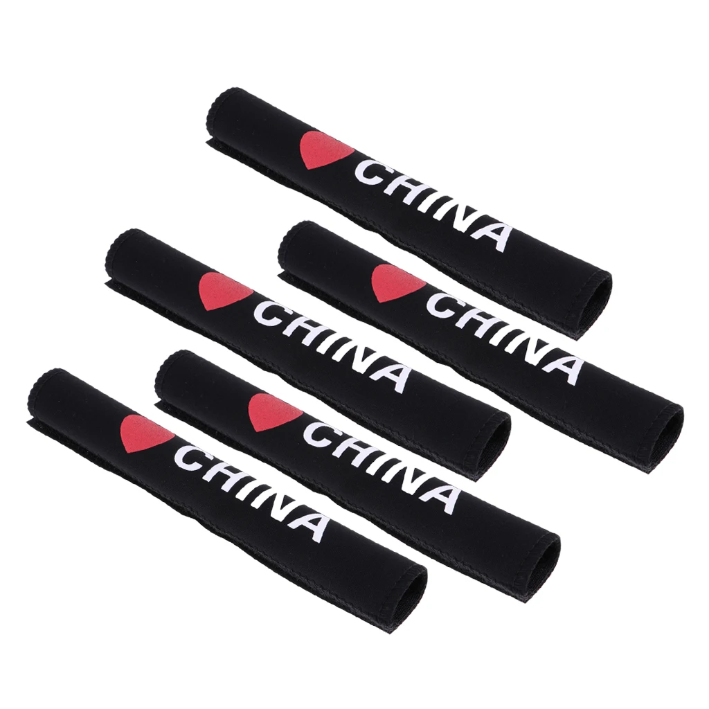 5Pcs Neoprene Outdoor Sports MTB Bike Chain Protector Cycling Mountain Bike Frame Retaining Chain Guards Cover Pads