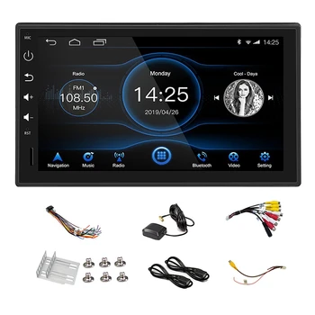 

1Din 7 Inch Android 8.1 Eight Core Car Stereo Radio Capacitive Press Sn 4G+ 32G GPS Navigation Bluetooth USB SD Player
