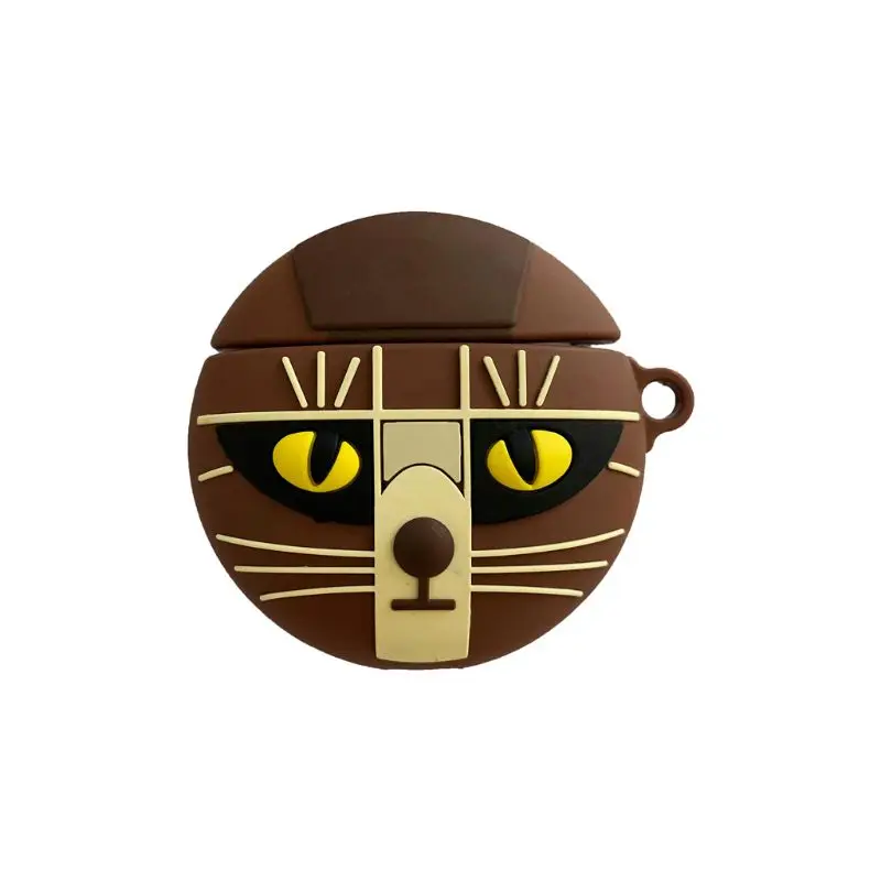 OOTDTY силиконовая милая кошечка для лица чехол Чехол для наушников с милыми мультяшками защитный чехол для Airpods 1/2 зарядная коробка