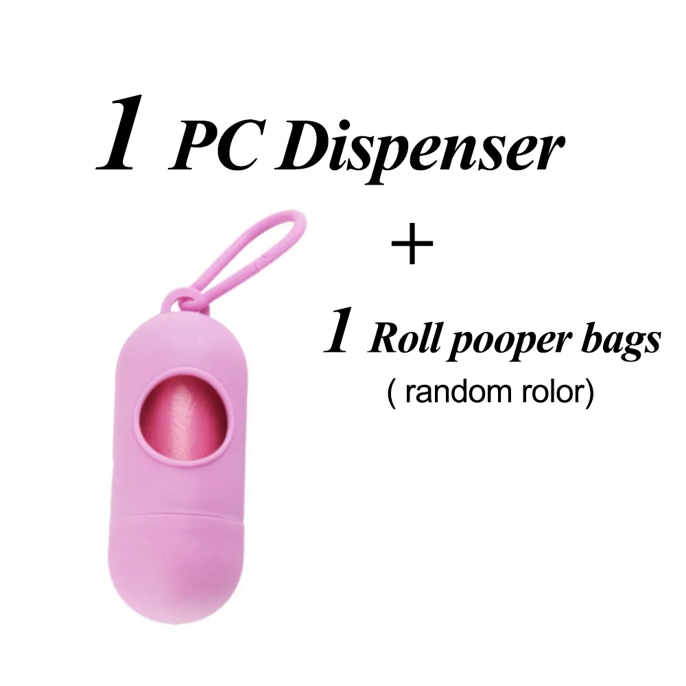 pink purple-pr0008 Аксессуары для собак Pet Pooper Scooper собака сумка принадлежности для домашних животных переносные мешки для отходов кошка Pooper PG004 - Цвет: pink purple-pr0008