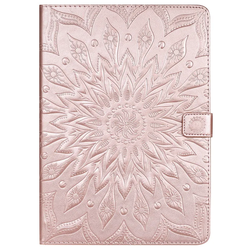 Чехол wekays для iPad 10," кожаный чехол с рисунком подсолнуха для iPad 10,2 7го поколения A2200 A2198 A2232 чехол s - Цвет: Rose Gold