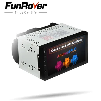 

Funrover 7" 2 Din Android 8.0 Car Radio Universal GPS Navigation multimedia Autoradio Stereo FM Audio No DVD 110mm size wifi rds