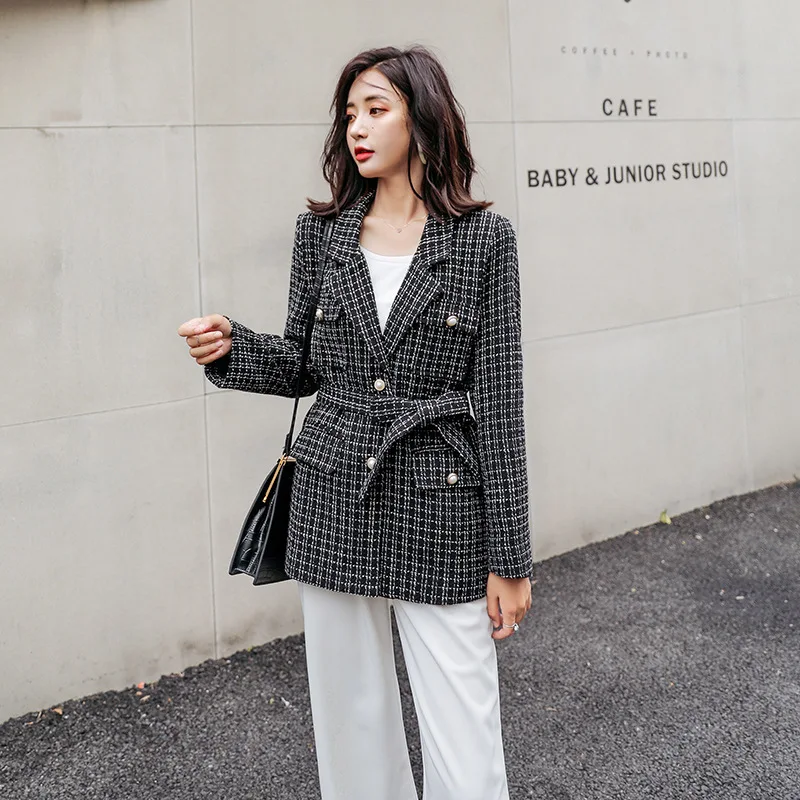 

Graceful Coat Women's 2019 Autumn Clothing New Style Slim Fit Slimming Elegant Bandage Cloth