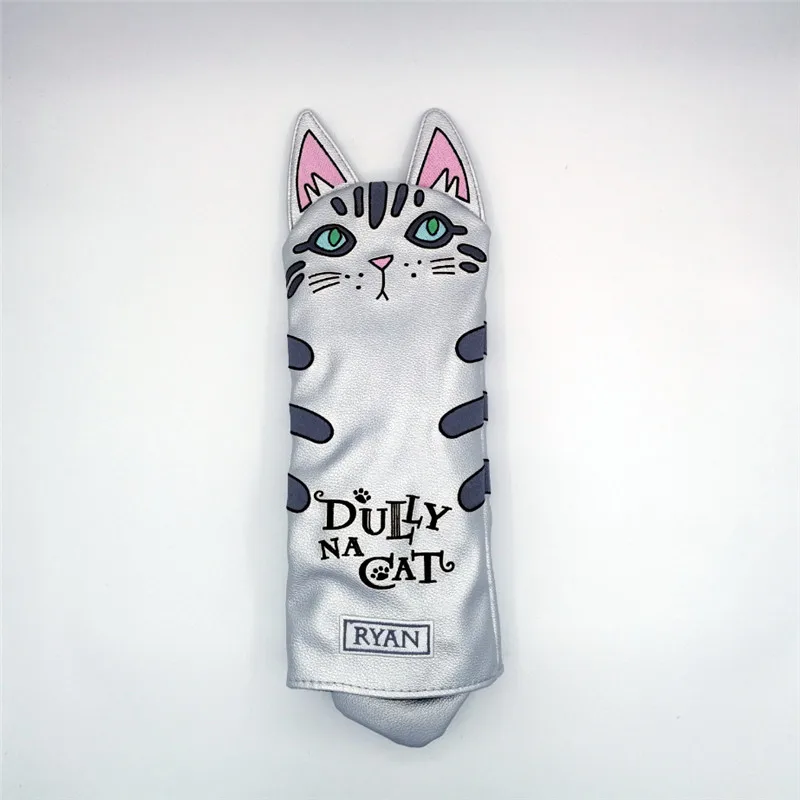 Dully na cat Golf Driver головной убор с хвостом для мужчин и женщин pu кожаный мультяшный Стиль Прекрасный чехол для гольфа - Цвет: ryan