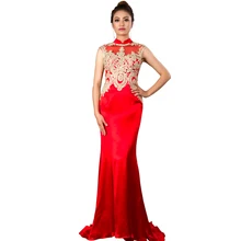 Кружевное длинное вечернее платье русалки, шифоновое платье с аппликацией, вечерние женские пикантные вечерние платья для выпускного, Vestido de Festa для свадебной вечеринки