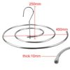 Stainless Steel Round Spiral Quilt Sheets Hanger Blanket Hanger Save Space Rotating Drying Rack Outdoor Home Balcony Hanger 5