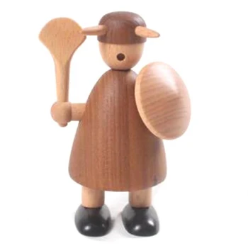 

Nordic Wood Carving Vikings Vikings Household Decorations Solid Wood Decorations Interior Ornaments Creative Gifts Small B