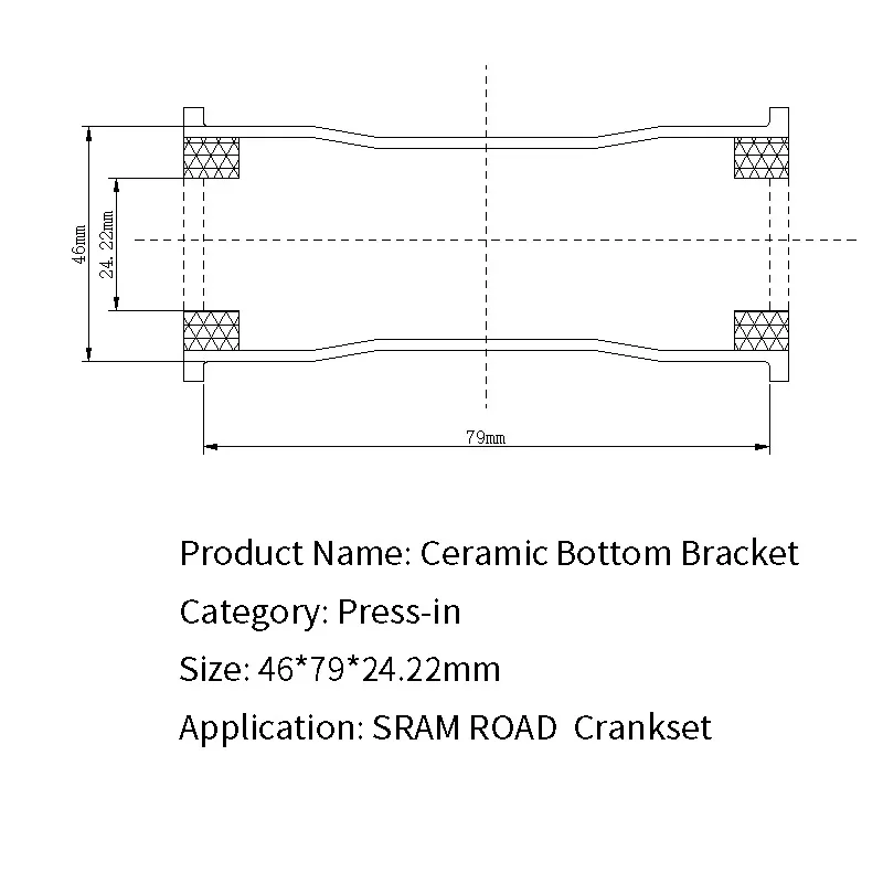 Hscer керамический Нижний кронштейн BB86 BB90 BB92 BB386 BBRight BSA дорожный подшипник для горного велосипеда - Цвет: BBRight  SRAM  Road