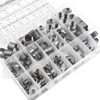 

Helicoil Thread Insert Kit Stripped Wear resistance Repair Replacement