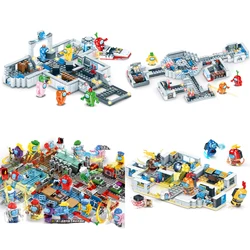 Amongs – jeu de 8 Types de figurines extraterrestres de l'espace américain, imposteur, d'équipage mates, modèle de poupée, blocs de construction, Kit de briques, jouets pour enfants, cadeau 