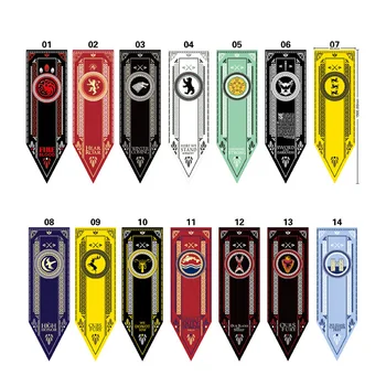 

17 Styles Power Game Flag Polyester Bar Decoration Tapestry Thrones Family Background Painting Artwork Hanging Cloth