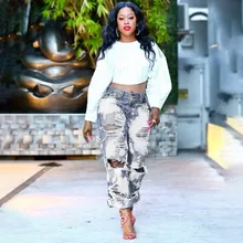 JAYCOSIN Модные женские прямые свободные отбеленные джинсы с карманами и высокой талией, повседневные джинсовые штаны в стиле бойфренда, уличная одежда 122