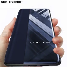 Роскошные Clear View Флип раскладный кожаный чехол для Huawei Honor 9 10 20 8x Коврики P 30 20 10 Lite Pro Smart Y6 Y7 Nova 3 4 IPad Mini