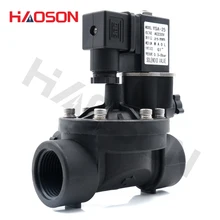Нормально закрытый/Открытый 220 В клапан, 2 пути пилот управляемый пластиковый Соленоидный клапан, водяной клапан с ручным переключателем и регулировкой потока