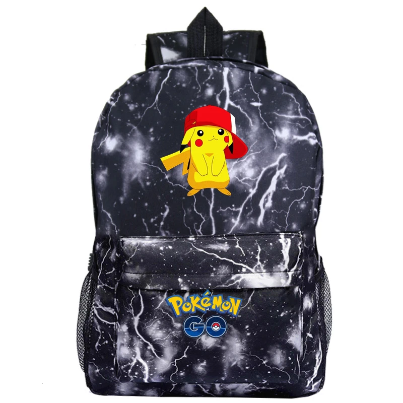 Mochila Pikachu Sac A Dos Pokemon Super Mario аниме-рюкзак для путешествий, школьные сумки для девочек-подростков, мультяшная книжная сумка - Цвет: C3