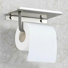 Ванная комната туалет из нержавеющей стали тканевая стойка ж/держатель для хранения телефона настенная полка