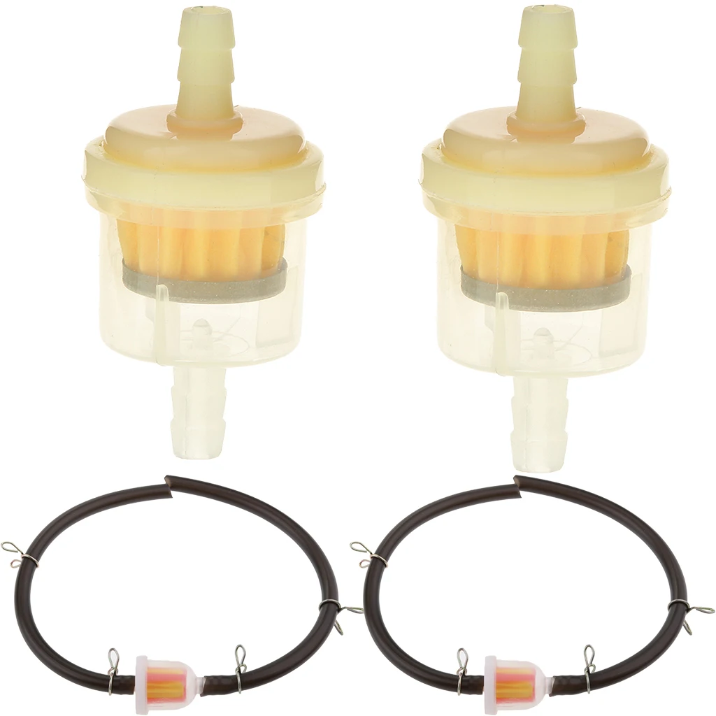 4-Pack газовый топливный шланг прозрачный и топливный фильтр 6 мм 1/4 дюймов для 47cc 49cc Скутер мопед ATV Dirt Bike Go Kart Quad