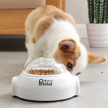 

Creative Dog Puppy Food Treat Dumper Training Pet Snack Mini Food Feeder Catapult Pet Dog Interactive Toys Jump Training Bowl 5