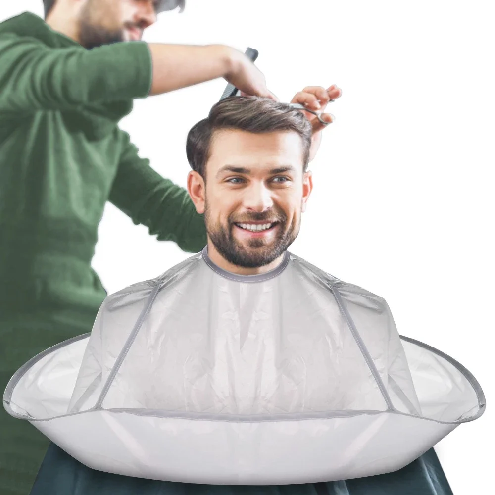 Hair Salon Barber Cape Cutting Cloak Creative DIY Haircut Tool Adult Foldable Home Hairdressing | Дом и сад