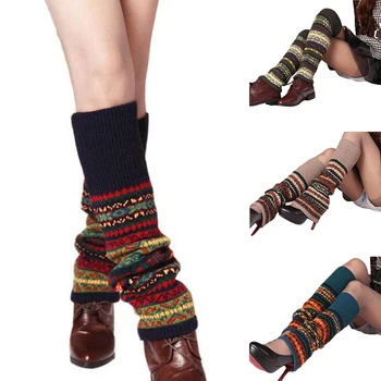 

1pair Topper Long Fashion Stockings Stretchy Women Leg Warmer Over Knee Daily Boot Cuffs Knit Soft Outdoor Winter Autumn