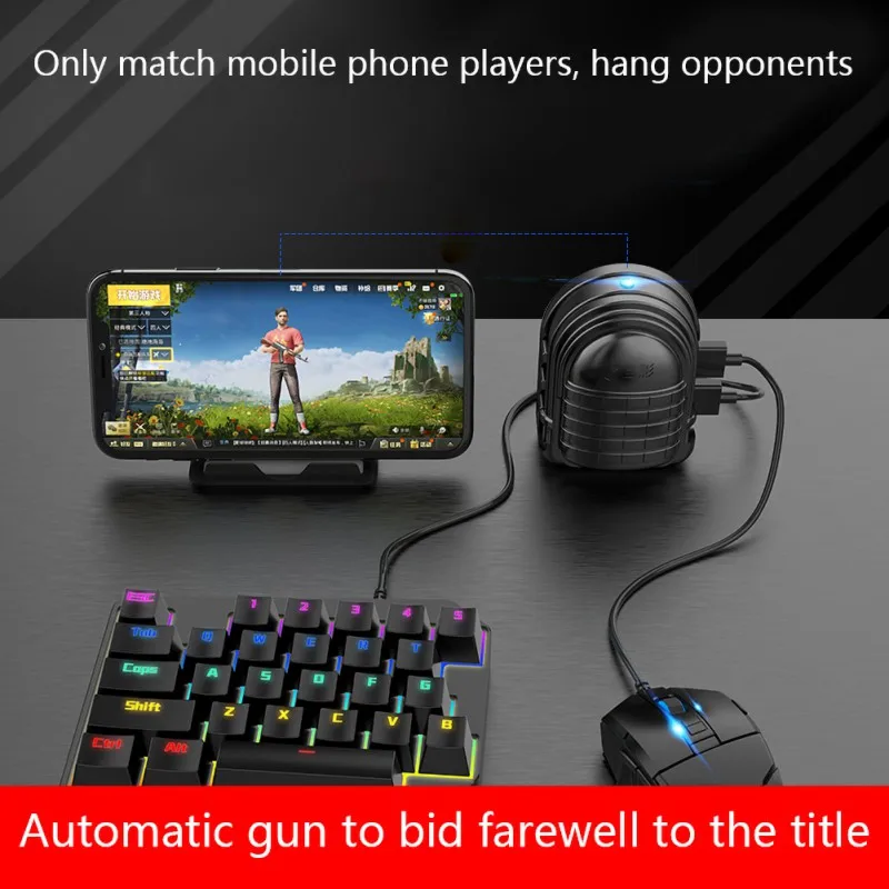 Mobile Phone Keyboard And Mouse Converter Automatic Pressure Grab Box Tablet Adapter Holder Stand A