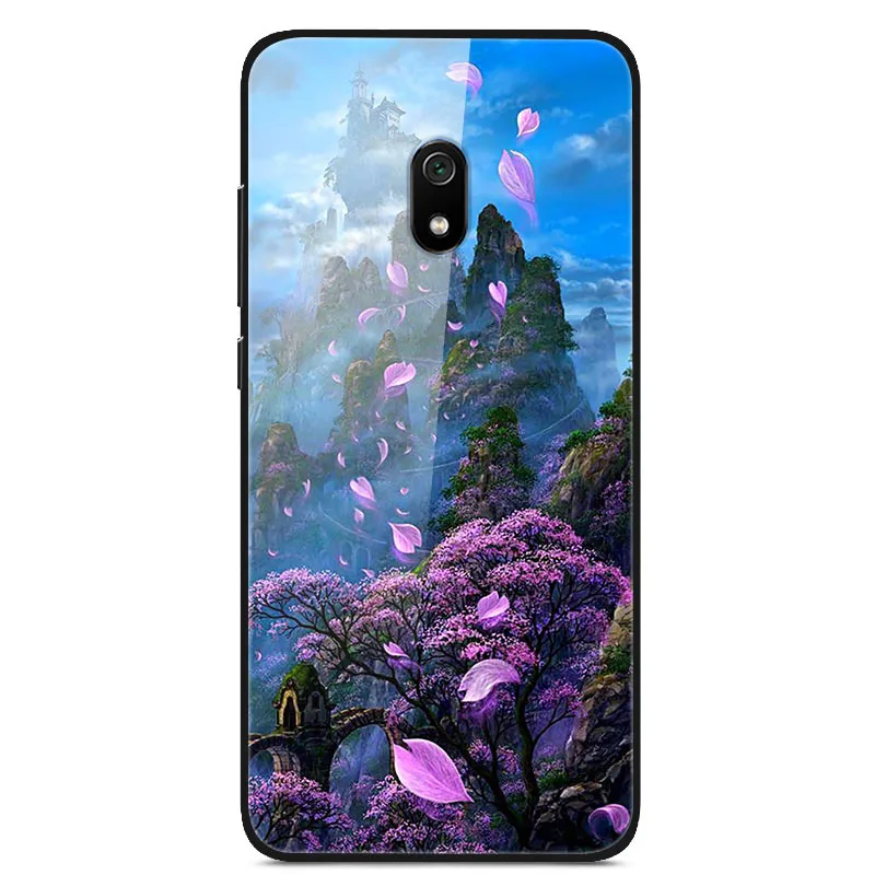 4 Для Xiaomi Redmi 8A чехол силиконовый бампер стекло твердая задняя крышка для Xiomi Redmi 8A чехол для телефона s защитные оболочки Fundas Redmi8A - Цвет: 4