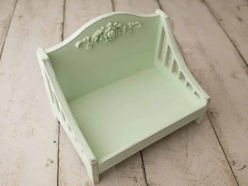 Newborn photography props new cute princess baby wooden bed photo artifact full moon photography prop  baby bed