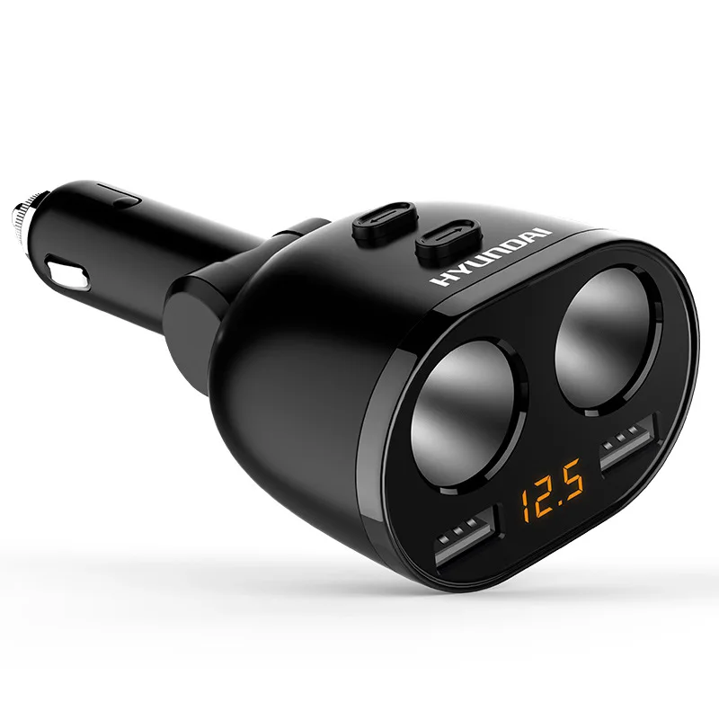 

Car Mounted Charger Triple Cigarette Lighter One plus Two Multi-functional Fast Charge Transfer Multi-Purpose Plug Conversion Ve