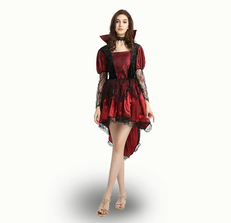 Carnival Party Costume Gothic Vampire Witch Cosplay Witch Vampire ds wu tai Performance Clothing
