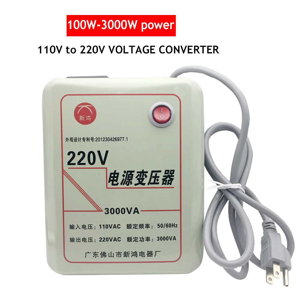 

100W-3000W Voltage Converter Transformer 110V-120V TO 220V-240V AC Power Step Up Voltage Converter Adapter Transformer Converter
