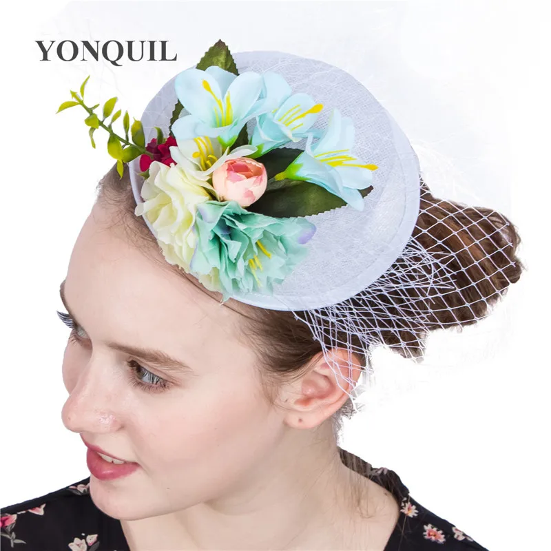 Sinamay Bridal Wedding Fascinator Hat 