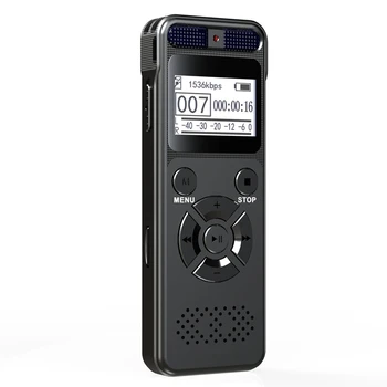 

HOT-32GB Digital Voice Activated Recorder with Speaker Noise Reduction Pass Word Mini Microphone MP3 Player for Lecture