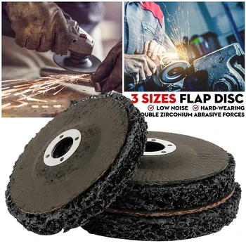 

3pcs 4/4.5/5 inches Durable Poly Strip Disc Abrasive Wheel Paint Rust Remover Clean Grinding Wheels for Durable Angle Grinder
