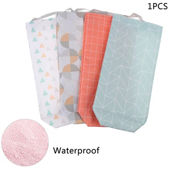 

1Pcs Home Grocery Bag Holder Wall Storage Dispenser Organizer Oxford Cloth Hanging Kitchen Garbage Packing Pouch Hanging Bags