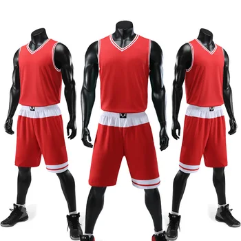 

New High Quality Basketball Suit Men Student Breathable Basketball Training Team Uniform