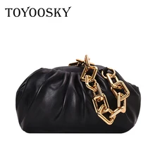 Женская сумка в стиле ретро, простая сумка-мессенджер из пельменей, дизайнерская облачная женская сумка через плечо, модная сумка-клатч, новинка