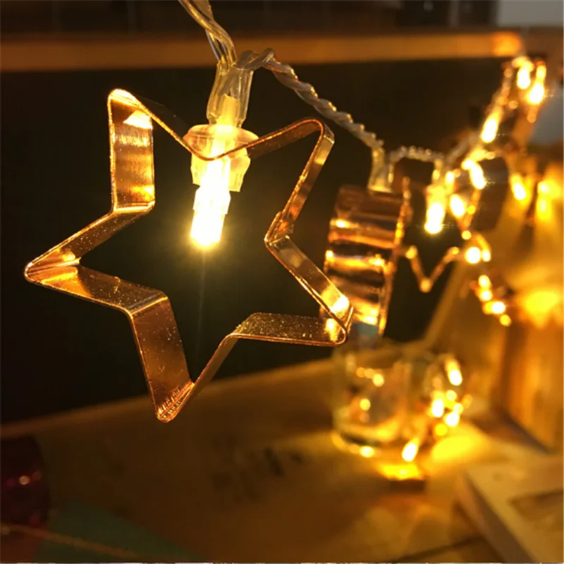 

1.5m 10 Led Love Stars String Lights Christmas Decorations for Home New Year 2020 Navidad Decoraciones Para El Hogar Kerst 2019.