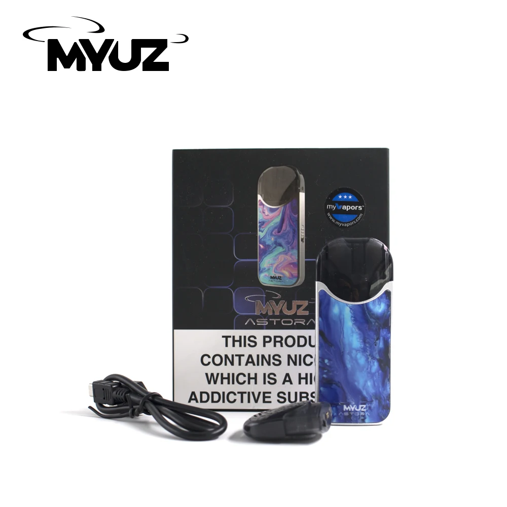 Оригинальный набор Myuz Astora Pod 10 Вт 500 мАч встроенный аккумулятор 2 мл картриджи pod